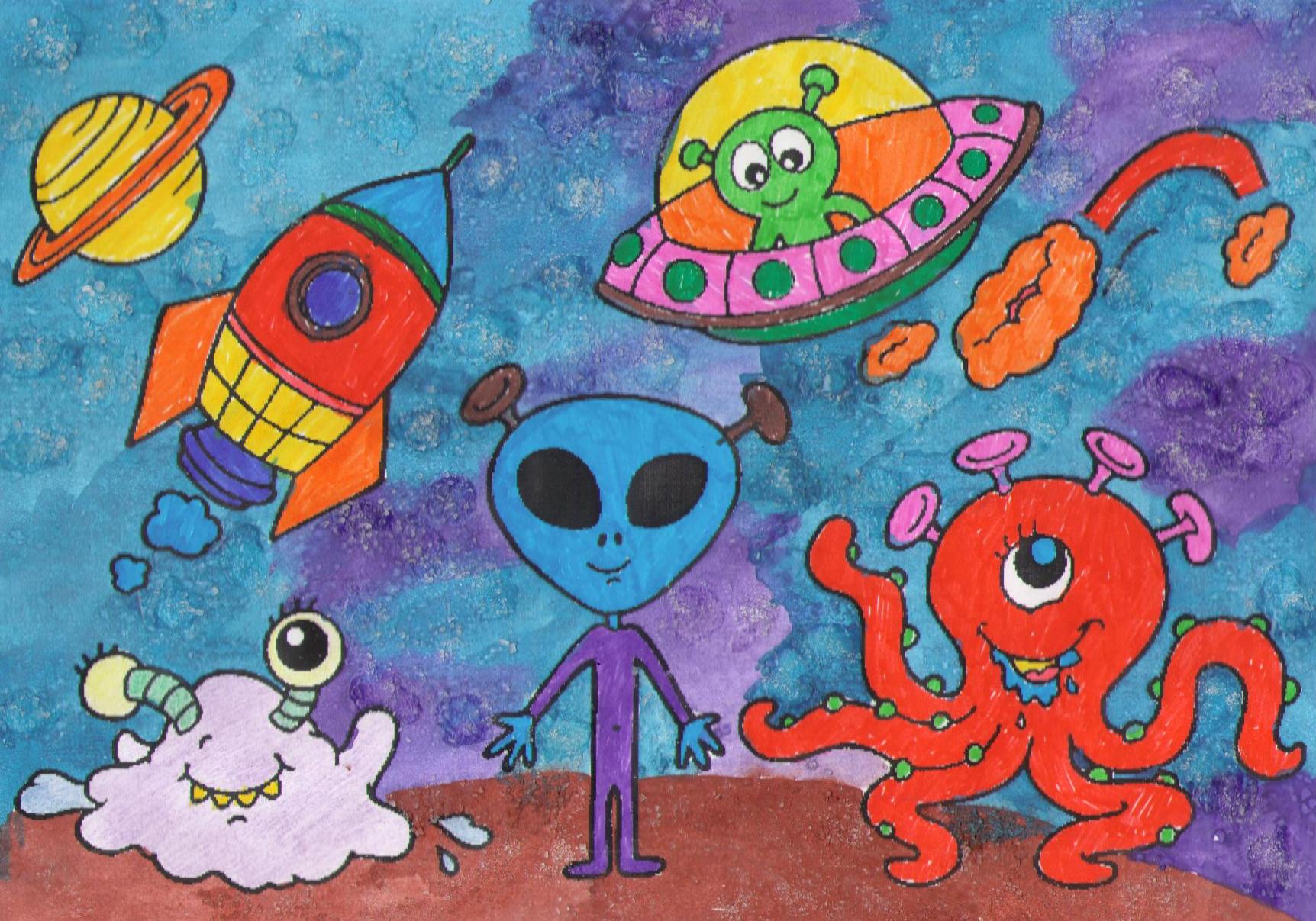 Рисунки на тему инопланетяне