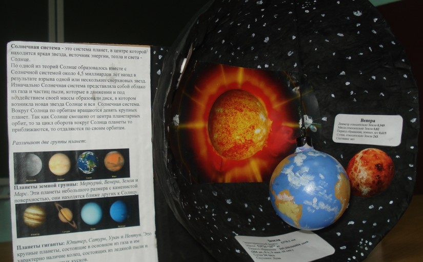 Model of the Solar system (fragment)